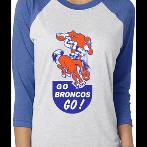Denver Broncos Raglan unisex tee shirt tshirt